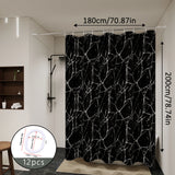 Set de baño de mármol negro