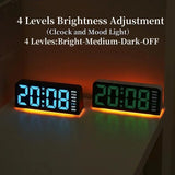 Despertador USB con luz de ambiente y temperatura