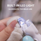 Cortaúñas para mascotas con luz LED