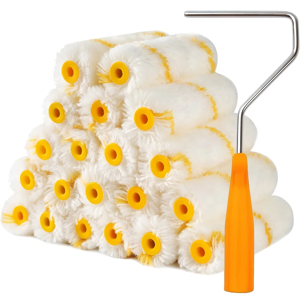10 rodillos de pintura de pelo denso