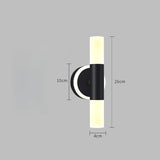 Aplique LED cristal blanco/dorado moderno