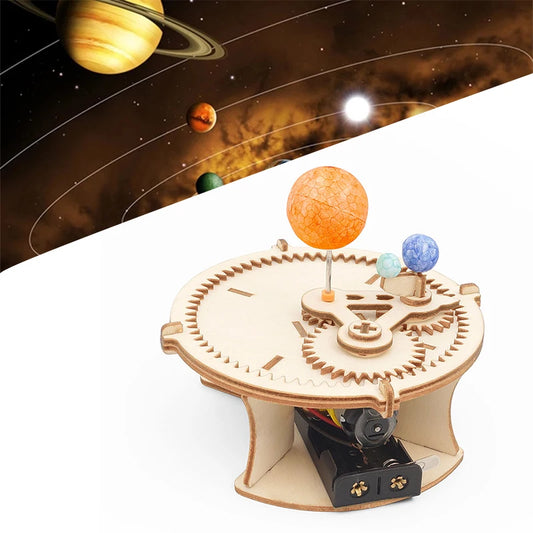 Maqueta del sistema solar giratoria