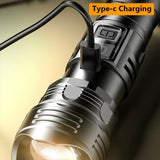 Linterna LED recargable 1000 lm con zoom