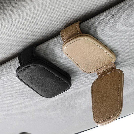 Clip universal para gafas y tarjetas en la visera
