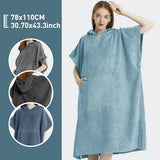 Poncho toalla de secado rápido para playa