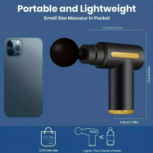 Pistola de masaje muscular portátil USB