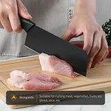 Set cuchillos cocina acero negro 3/5 pzas