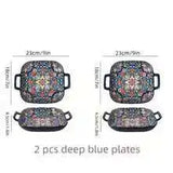 Plato hondo de estilo bohemio de 23 cm