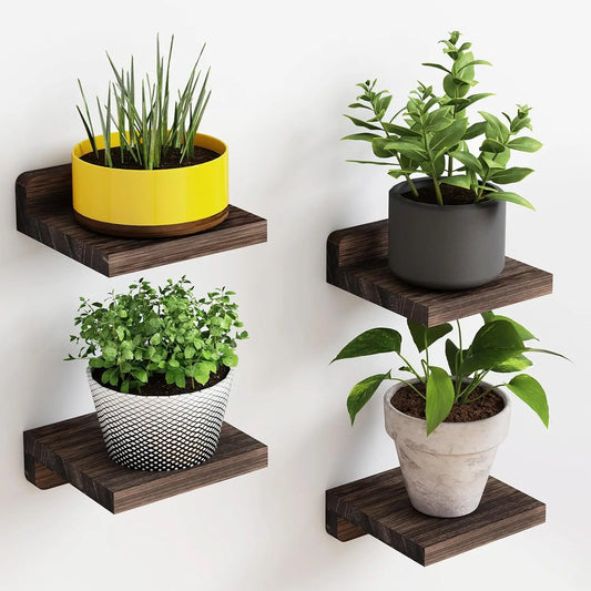Pack 4 mini baldas flotantes madera