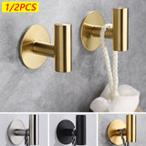 Ganchos adhesivos acero inox (pack)