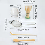 Set de matcha 5 piezas (batidor, colador y cuchara)