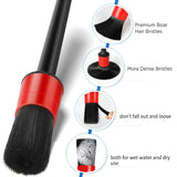 Kit de 5 cepillos de detailing para el coche