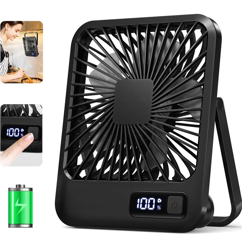Ventilador de mesa plegable recargable