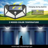 Aplique solar exterior con sensor de movimiento