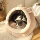 A1 Deep Sleep Cat Bed Cartoon Pet Bed Foldable Removable Washable Pet Sleeping Bed for Small Dog Mat Bag Cave Cats Bed