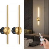 Aplique LED magnético recargable sin cables negro/oro