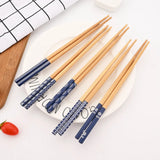 Palillos japoneses de bambú (5 pares)