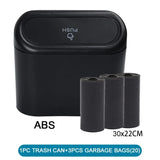 Papelera de coche con tapa y 3 bolsas