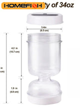 Tarro escurridor para aceitunas y encurtidos