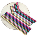 Pajitas metálicas de colores (acero 304)
