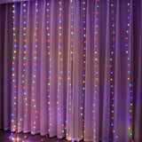 Cortina de luces LED con mando (3-6 m)