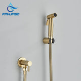 Ducha higiénica WC dorada acero inox