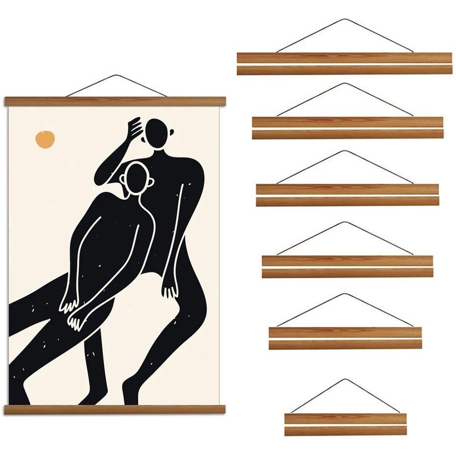 Marco magnético de madera para láminas (21-100 cm)