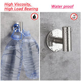 Ganchos adhesivos acero inox (pack)