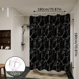 Set de baño de mármol negro