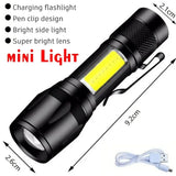 Linterna LED recargable 1000 lm con zoom