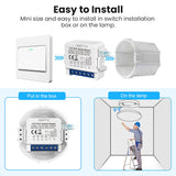 Interruptor inteligente WiFi de 1-4 canales
