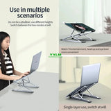 Soporte de aluminio plegable para portátil