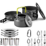 Set de cocina camping antiadherente 2-3 personas con tetera