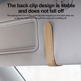 Clip universal para gafas y tarjetas en la visera