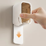 2 portacepillos de pared con tapa