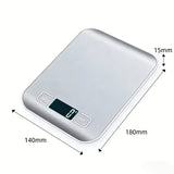 Báscula digital de cocina 10 kg con pantalla LED