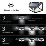 Aplique solar exterior con sensor de movimiento