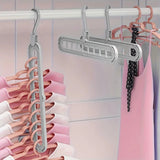 Perchas plegables de 9 huecos (3 uds)