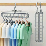 Perchas plegables de 9 huecos (3 uds)