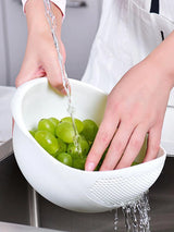 Colador y escurridor de cocina con asa