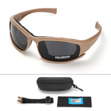 Gafas de protección polarizadas con 4 lentes
