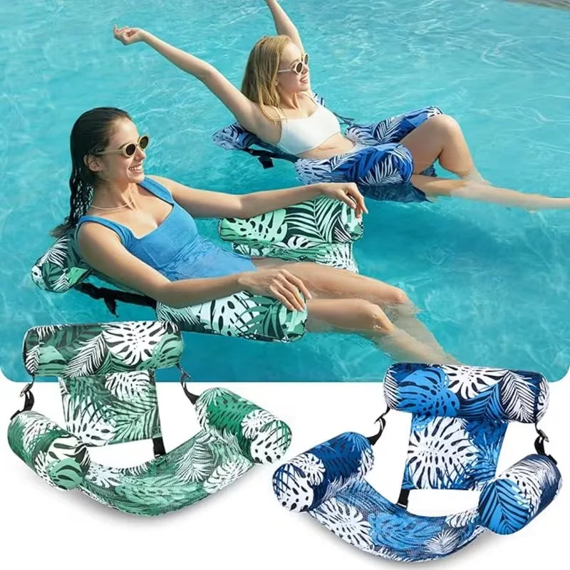 Colchoneta hinchable plegable para piscina y playa