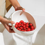 Colador y escurridor de cocina con asa