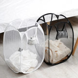 Cesto de ropa sucia plegable y ventilado