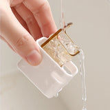 2 portacepillos de pared con tapa