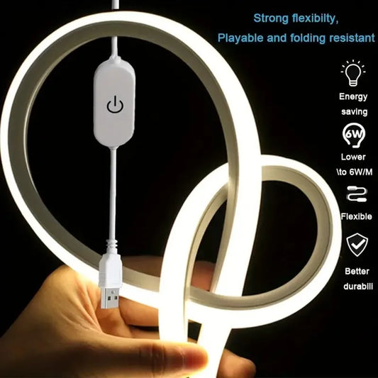 Tira LED neón USB regulable con sensor táctil