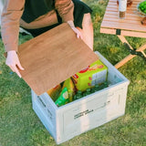 Caja organizadora plegable de maletero con banco y tabla picnic