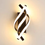 Aplique LED espiral curvada dormitorio/pasillo