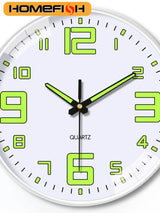 Reloj de pared luminoso de 20 cm