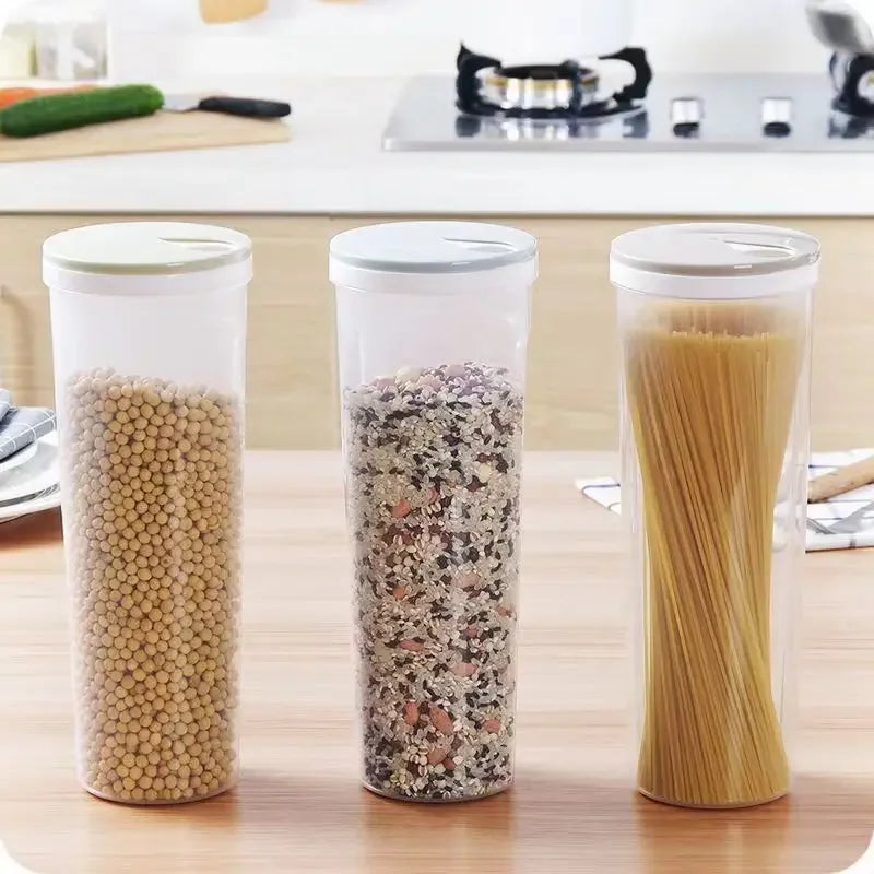 Bote hermético alargado para pasta y espaguetis